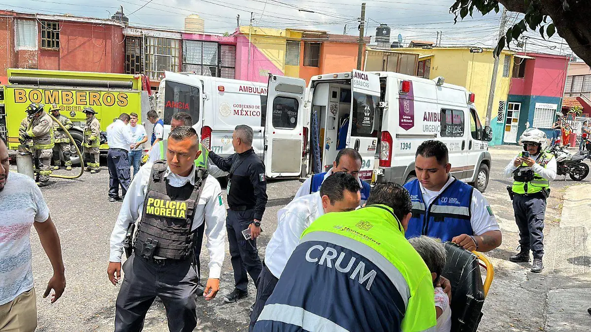 Lesionados en tianguis
